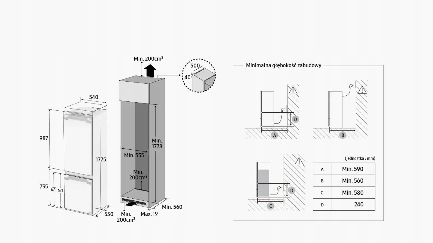 Lodówka Samsung BRB26705CWW No Frost + Twin Cooling Plus + Digital Inverter Liczba agregatów 1