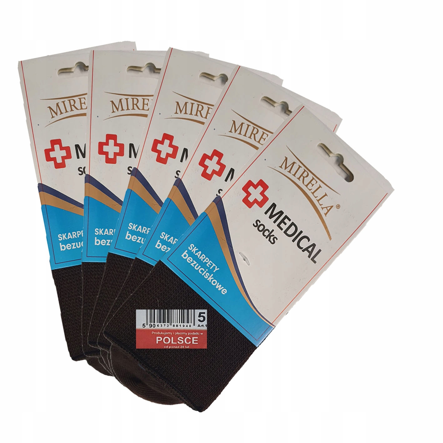

Skarpety zdrowotne Medical 44-46 Brąz 5-pak