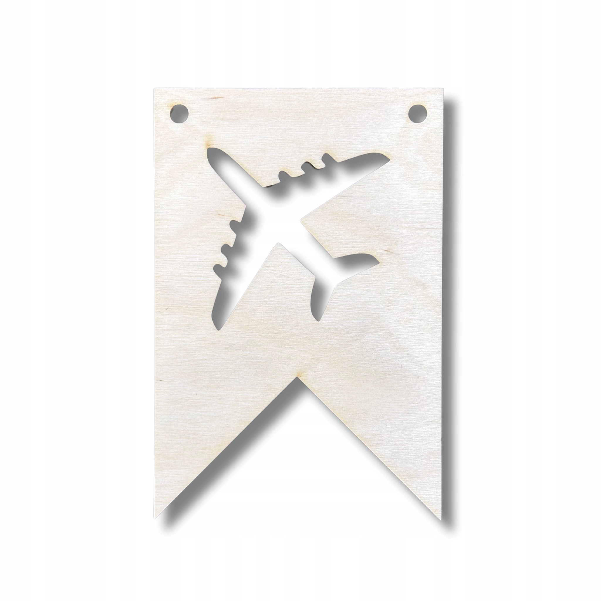 PROPORCZYK DREWNIANY GIRLANDA ZAWIESZKA CHORĄGIEWKA DEKOR SAMOLOT DO POKOJU