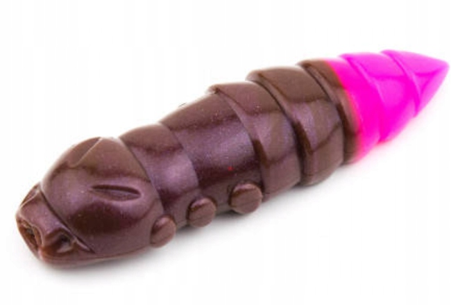 Gumy Fishup Pupa 1.2" #139 Earthworm/Hot Pink