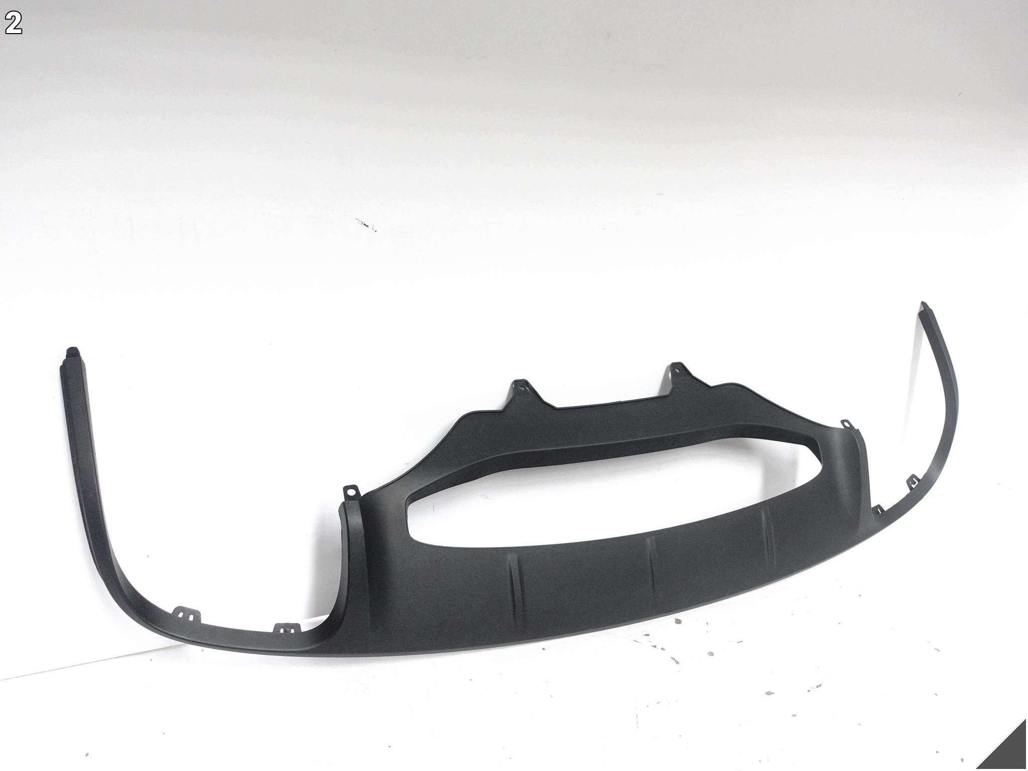 PORSCHE MACAN and 1 95B 14-18 diffuser SPOILER moulding W bumper rear part 95B807834M
