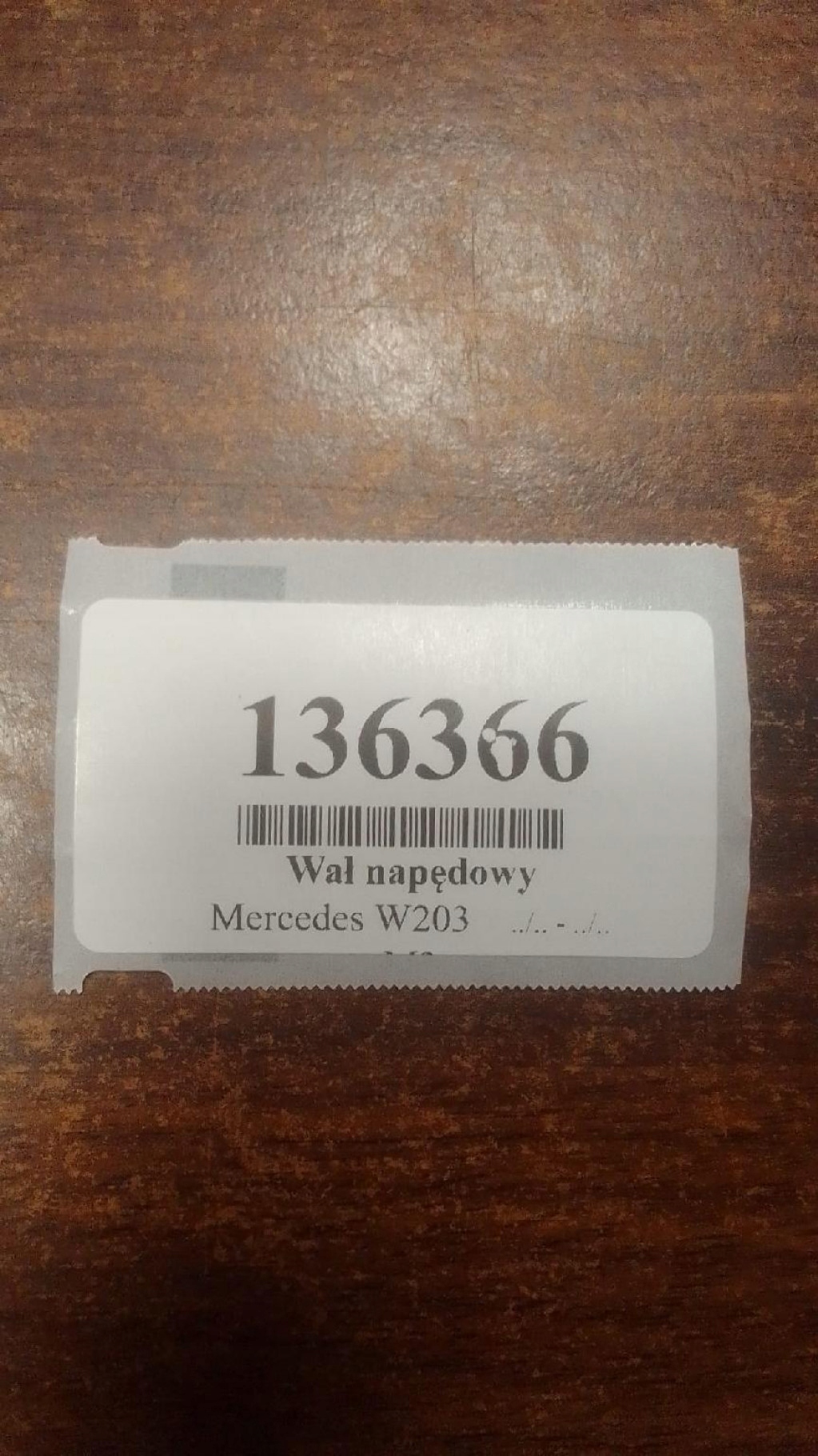 MERCEDES W203 2.2 D cardan