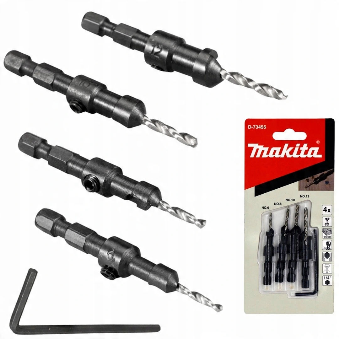 

Makita D-73455 Wiertła Z Pogłębiaczem Do Drewna