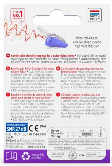 ALPINE Sleep Deep Zatyczki Do Spania EAN (GTIN) 8717154027242