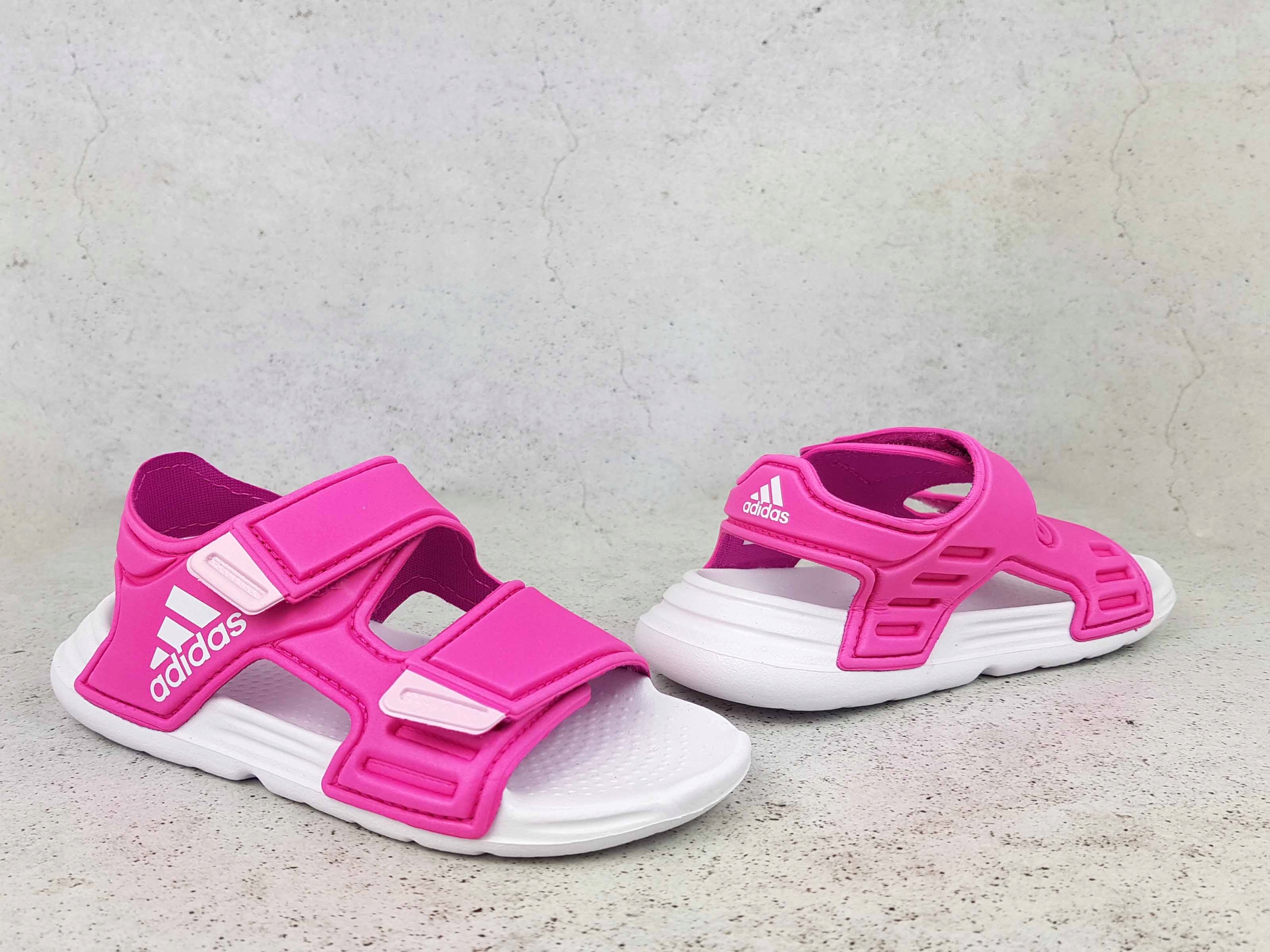 ADIDAS ALTASWIM SANDAŁY SANDAŁKI DZIECIĘCE NA RZEP Materiał inny materiał
