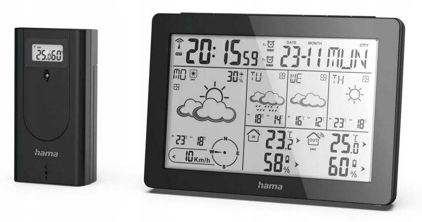 Stacja pogody Hama Meteotime 00186369