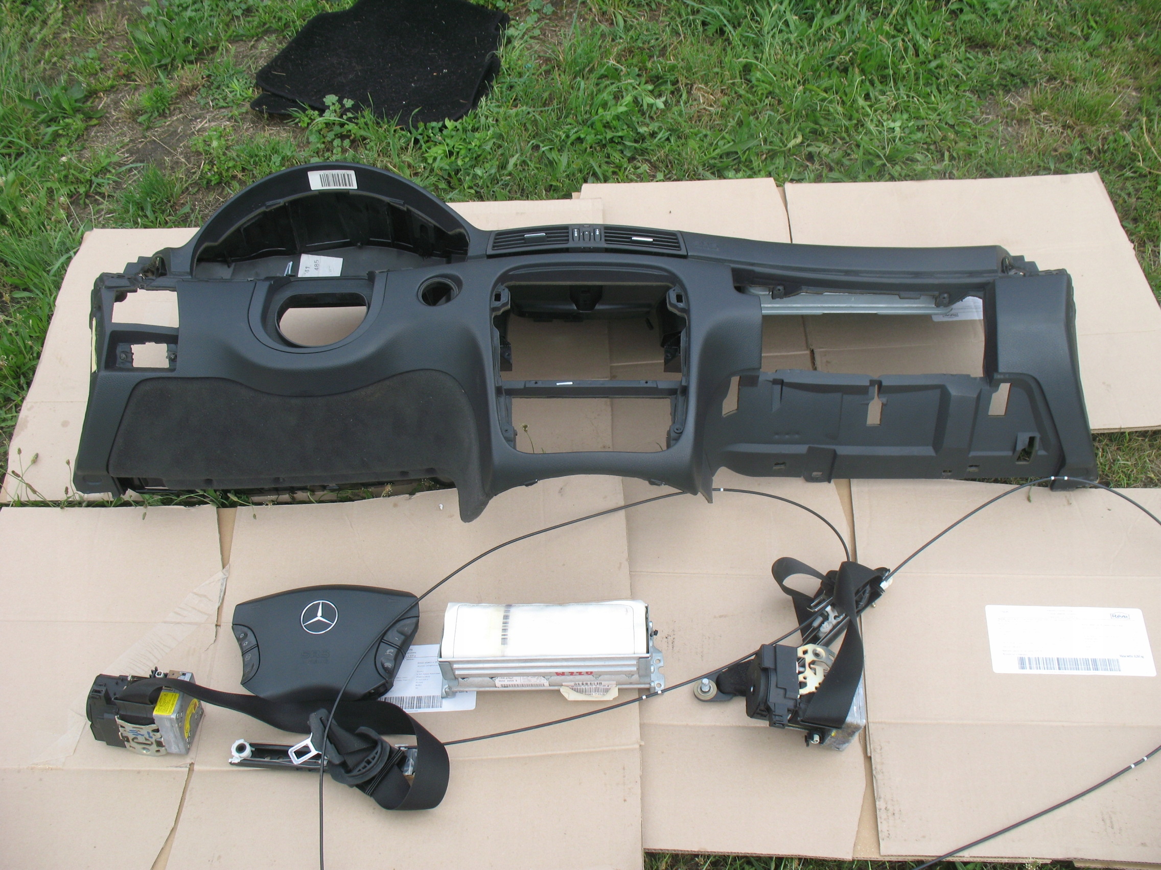 s класс W220 2001 r - консоль Подушки ремни