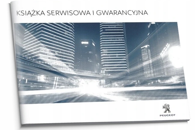 

Peugeot Czysta Polska Książka Serwisowa 2017-2020