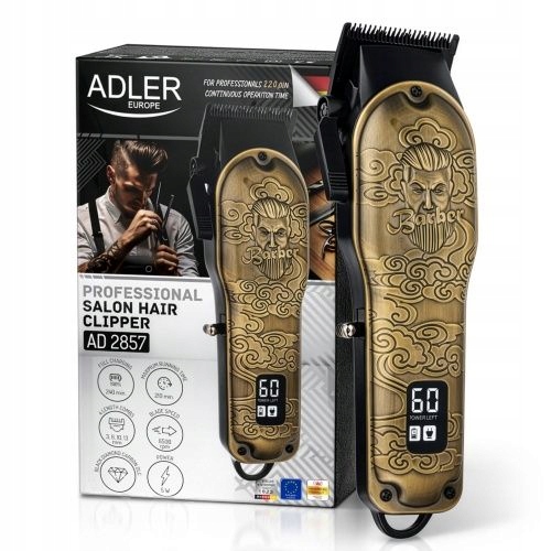 Stříhací strojek Adler Ad 2857 DLC Keramický 0,8-13 mm 210min Usb Led