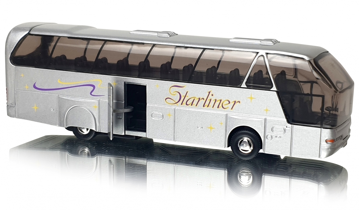 

Metalowy Autobus 1:64 Neoplan Starliner Welly