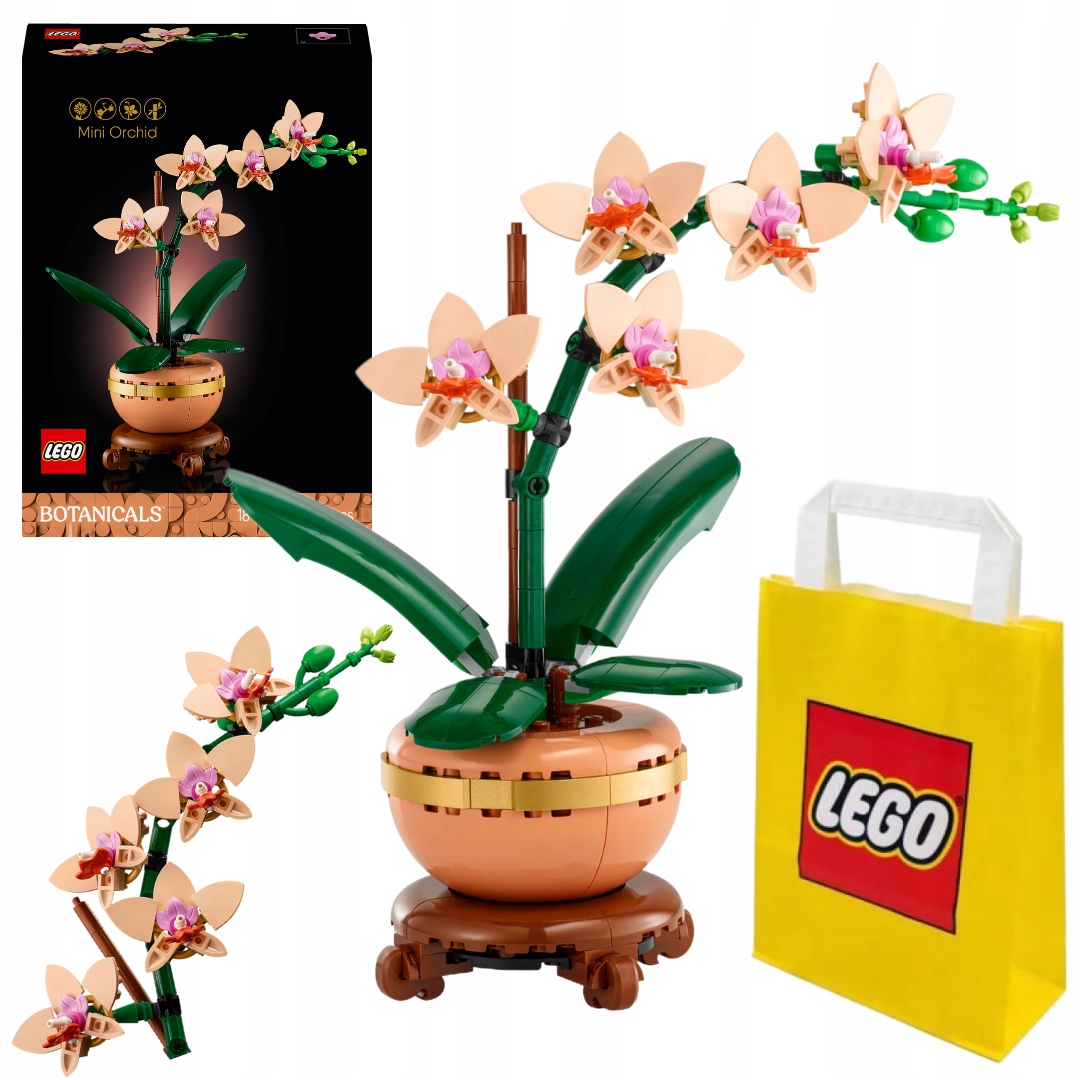 Lego Malá Orchidej Květiny Botanická květina 10343 Taška Lego Dárek