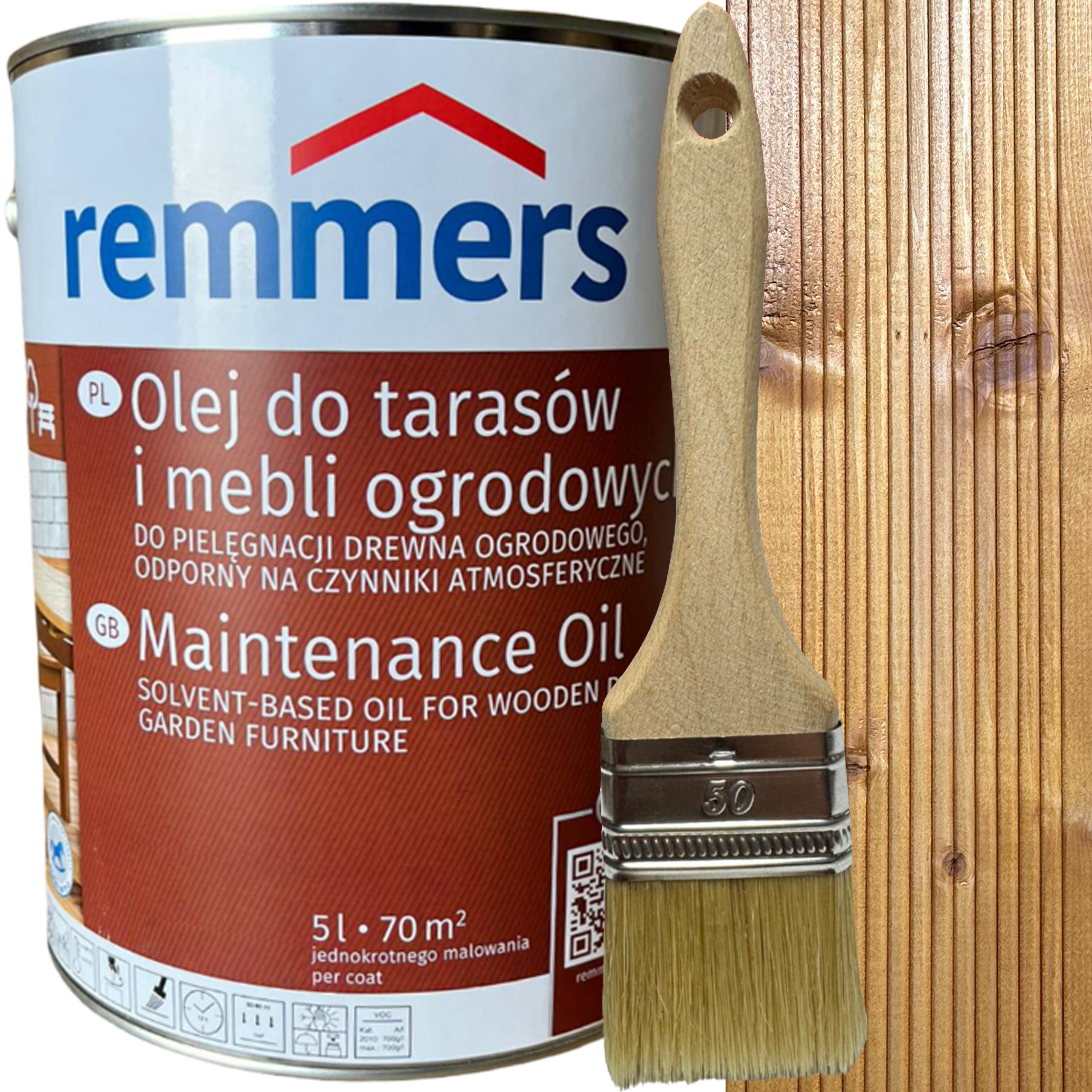 Olej do tarasów i mebli ogrodowych Remmers Sosna 050084 10L