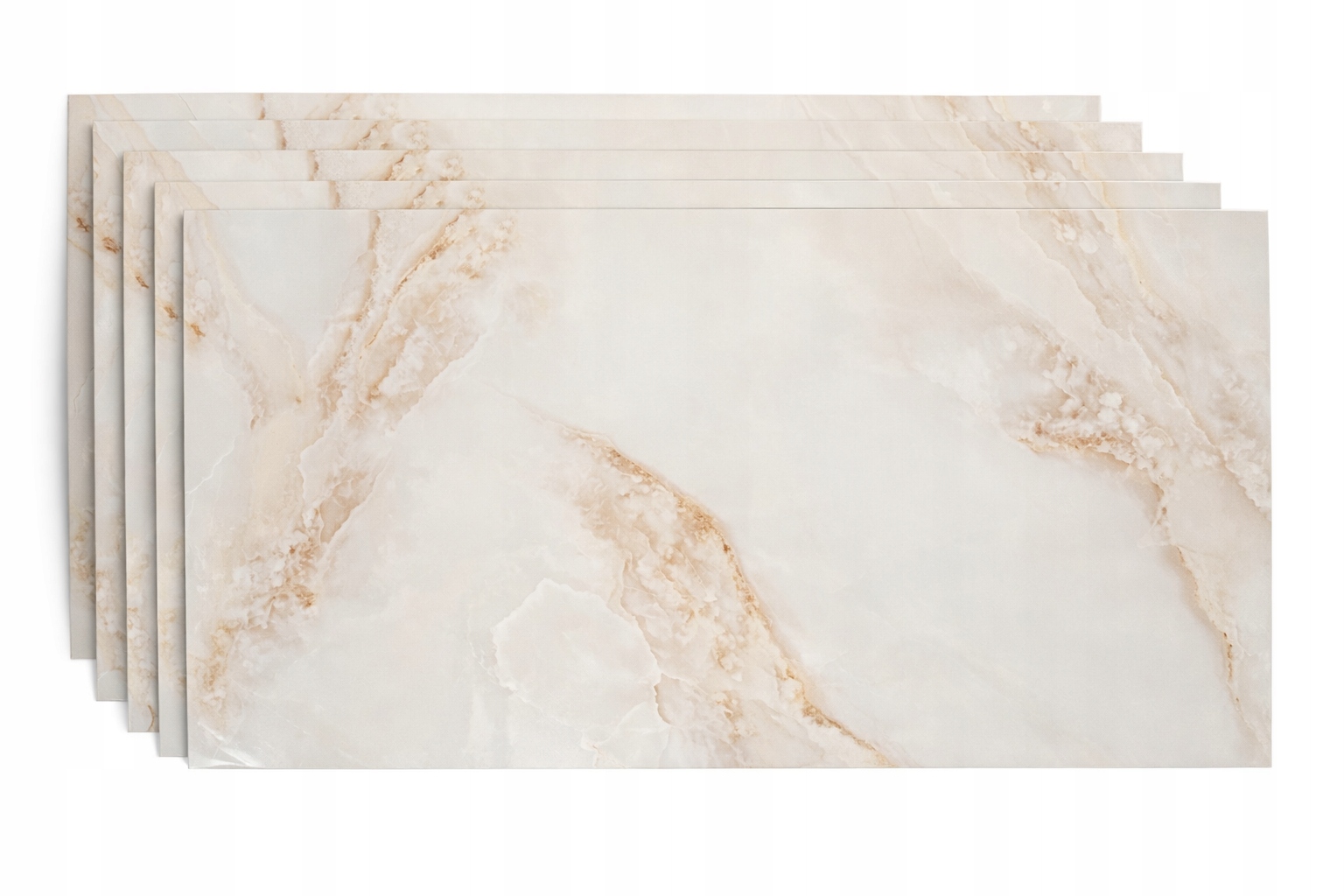 Samolepicí nástěnné panely Dekorativní Panel Béžová Kuchyně Koupelny 8 ks