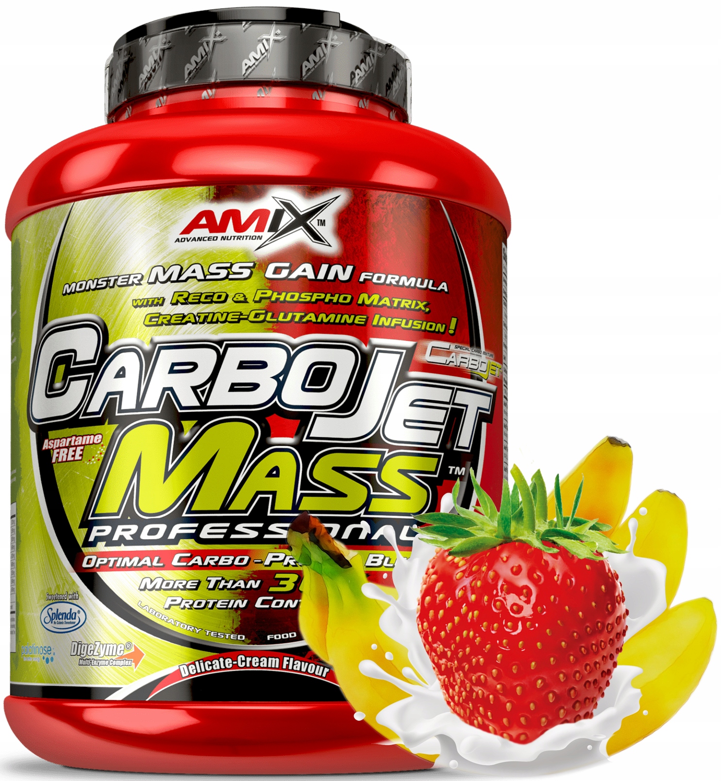 Amix Carbojet Mass Professional Gainer 1800g Sacharidovo-proteinový přípravek pro nabírání hmoty