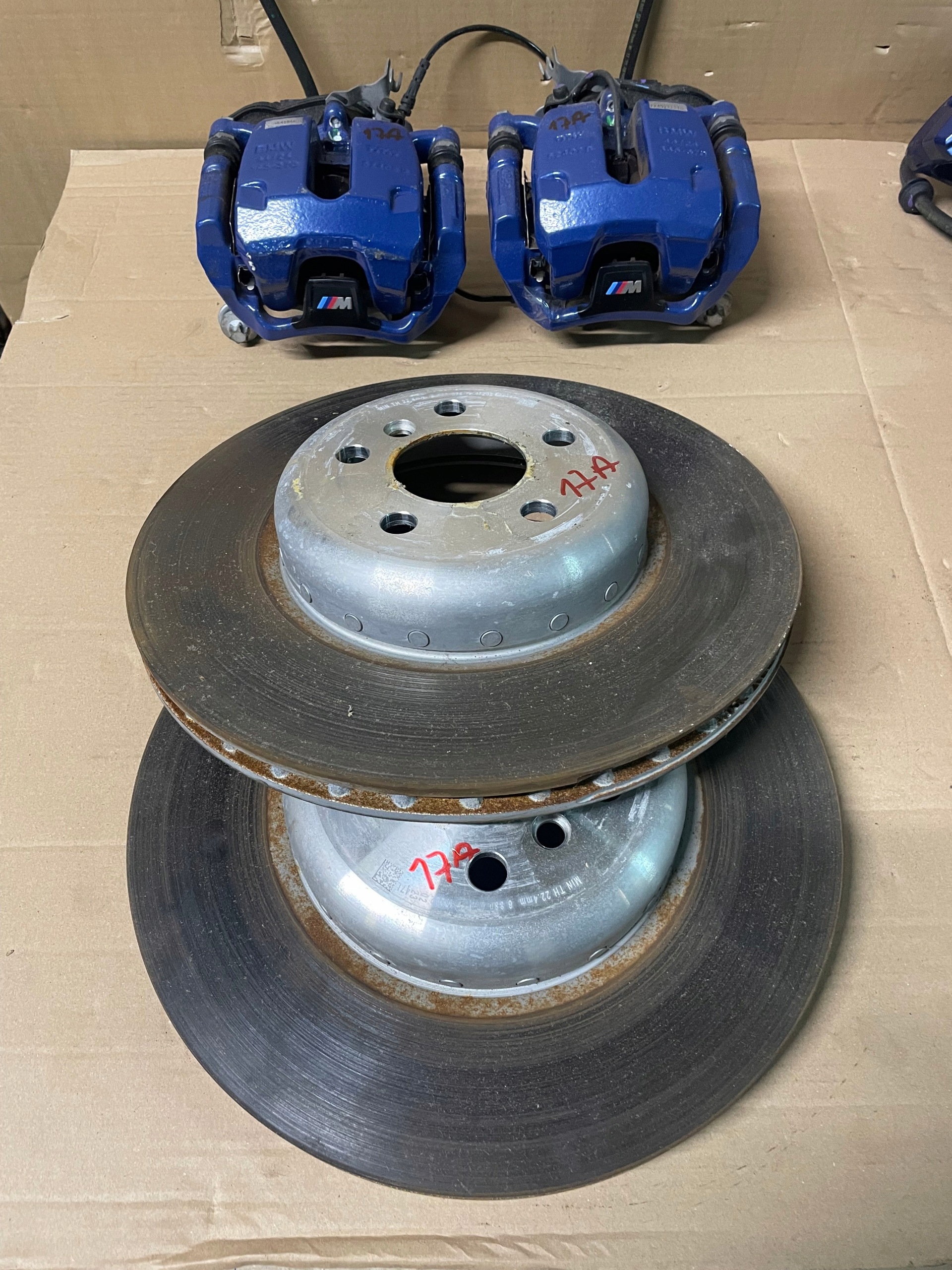 calipers discs 348X36 M PAKIET BMW 5 G30 X3 G01 X4 G02 10 KM IDEAL