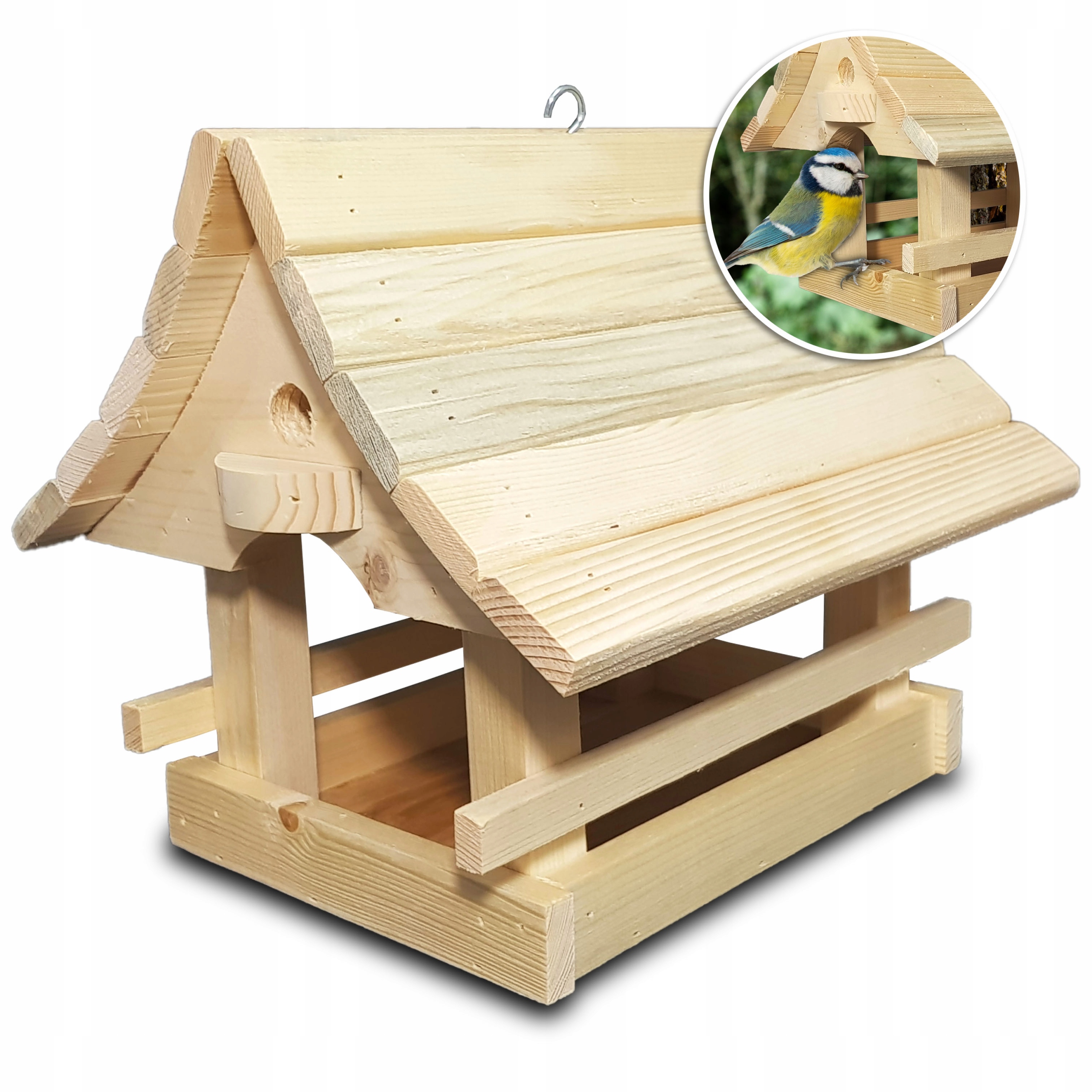 

Karmnik Dla Ptaków Z Drewna Świerkowego Producent