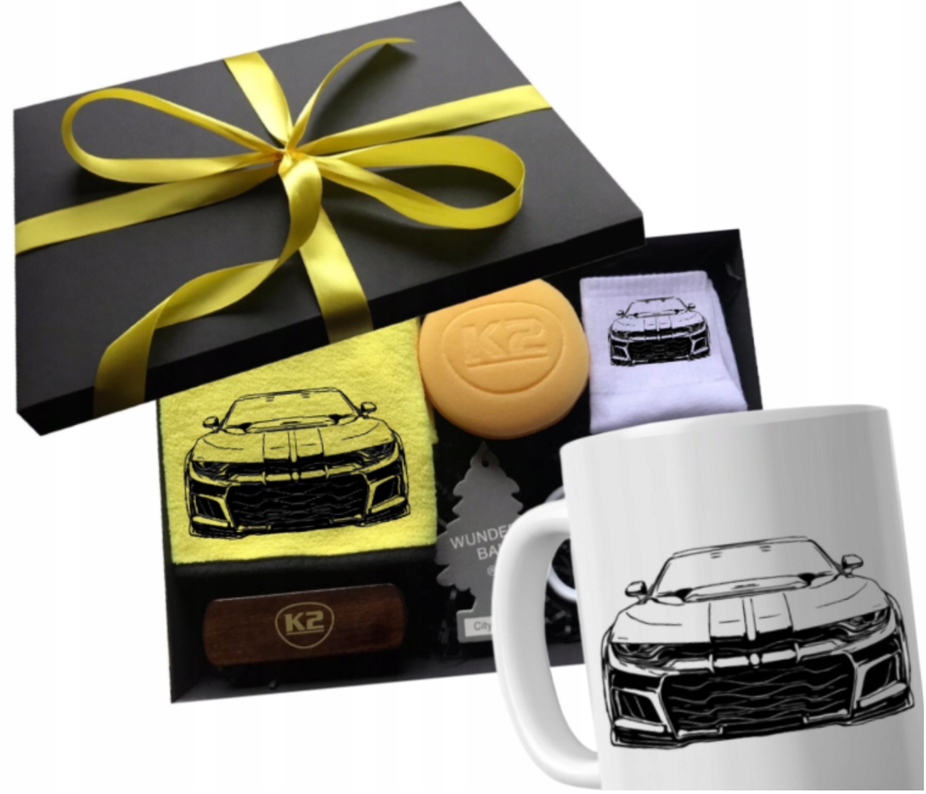 Sada hrnků pro kluka, pro řidiče auta, dárek pro fanouška Camaro