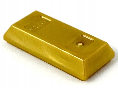 

10 szt Lego 99563 Pearl Gold Ingot Bar sztabka
