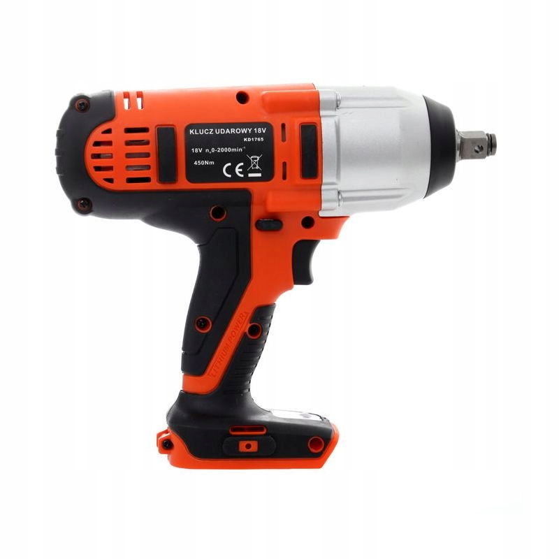 KLUCZ UDAROWY AKUMULATOROWY BEZSZCZOTKOWY 20V 450NM 2000 RPM X-SERIES Rozmiar trzpienia 1/2''