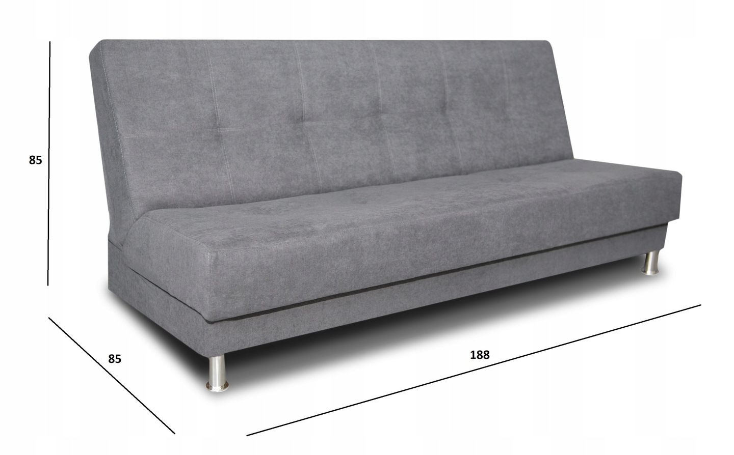WERSALKA EDI pomarańczowy kanapa ROZKŁADANA sprężyny Marka Platan Sofa