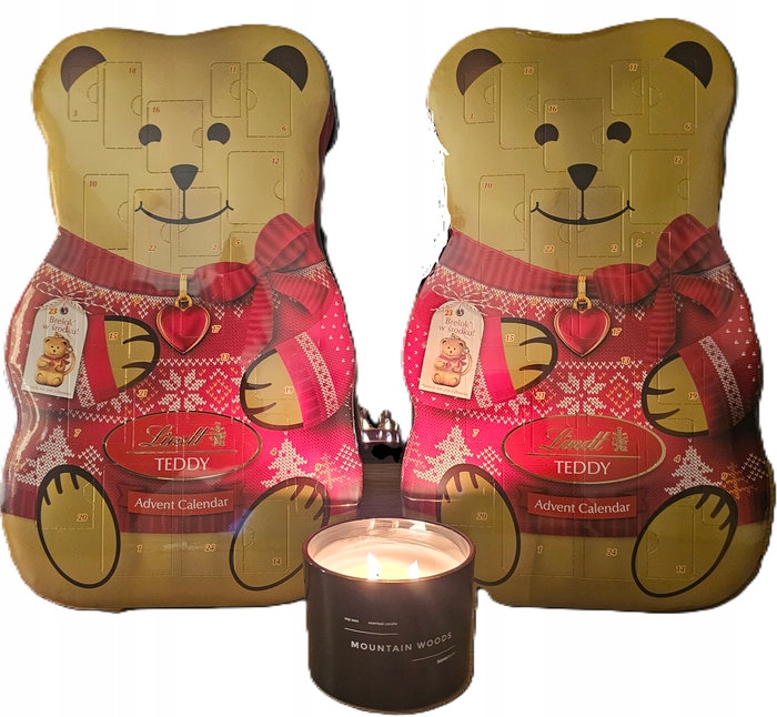 Kalendarz Adwentowy Lindt Z Brelokiem Misiek Teddy 3D Duży