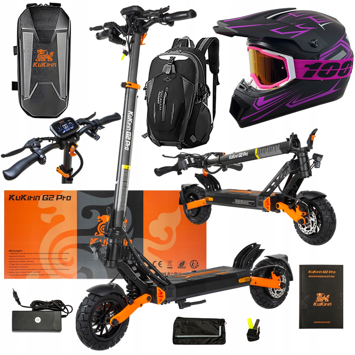 Pojazd Elektryczny KuKirin G2 Pro Abe 500w 48V 15.6AH 65KM 25KM/h +Dárek