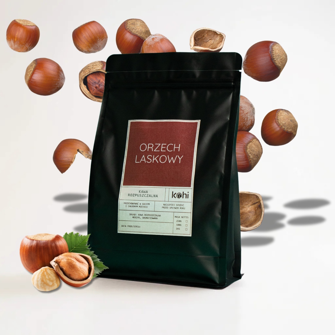 Instantní ochucená Káva Lískový Ořech 1 kg Kohi