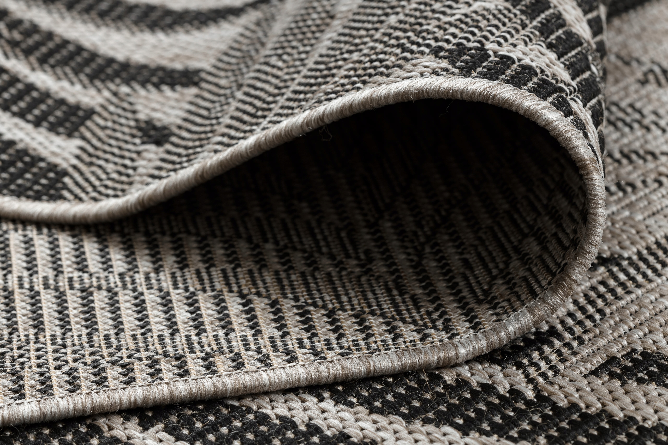 DYWAN SZNURKOWY SIZAL 80x150 LIŚCIE szary/beż #DEV925 Przeznaczenie do wnętrz