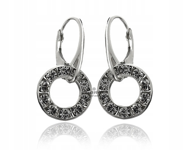 Krásné krystaly Náušnice s hvězdami Stříbro Arande