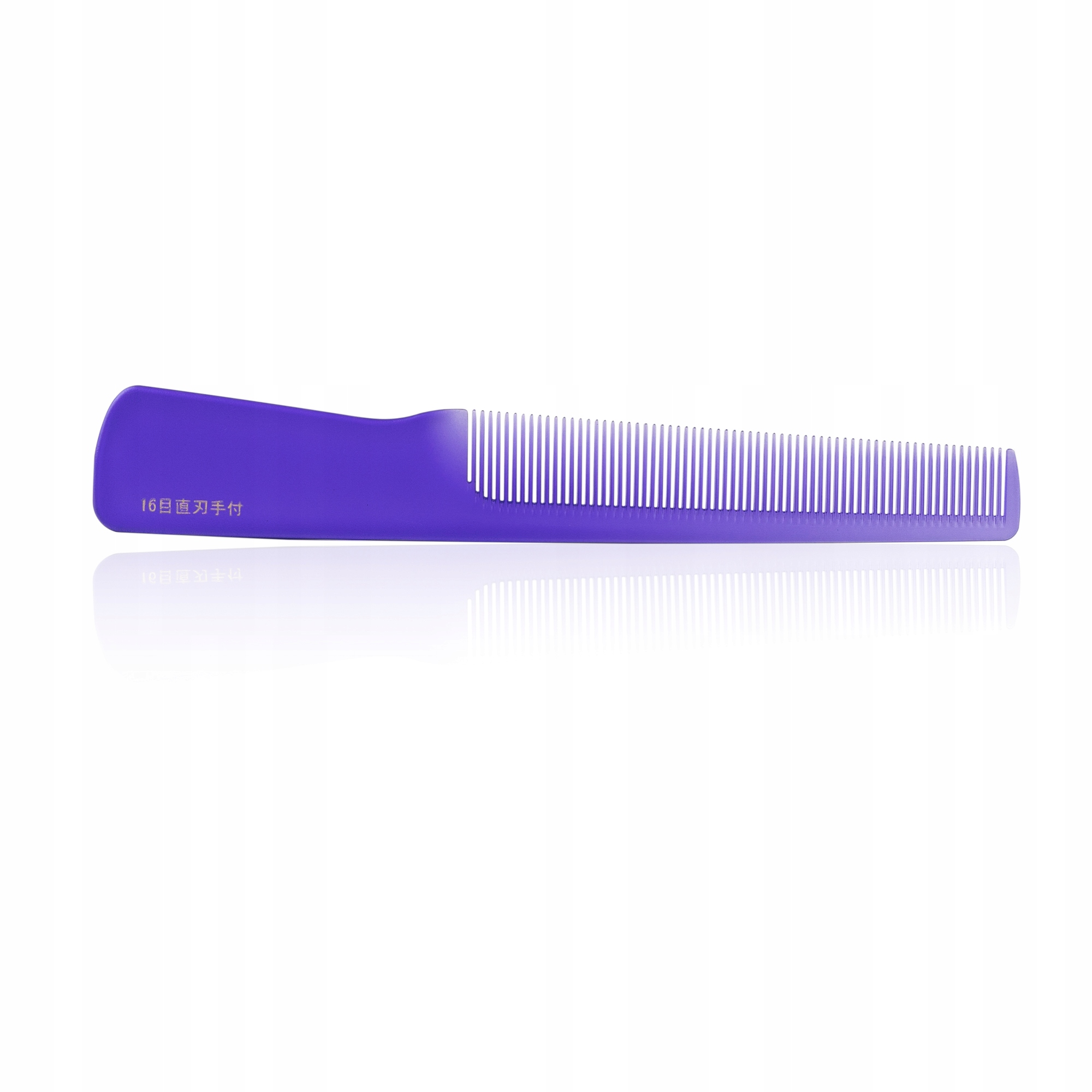 Kadeřnický hřeben s širokou rukojetí Leader Comb Pcs 16 Purple (fialový)