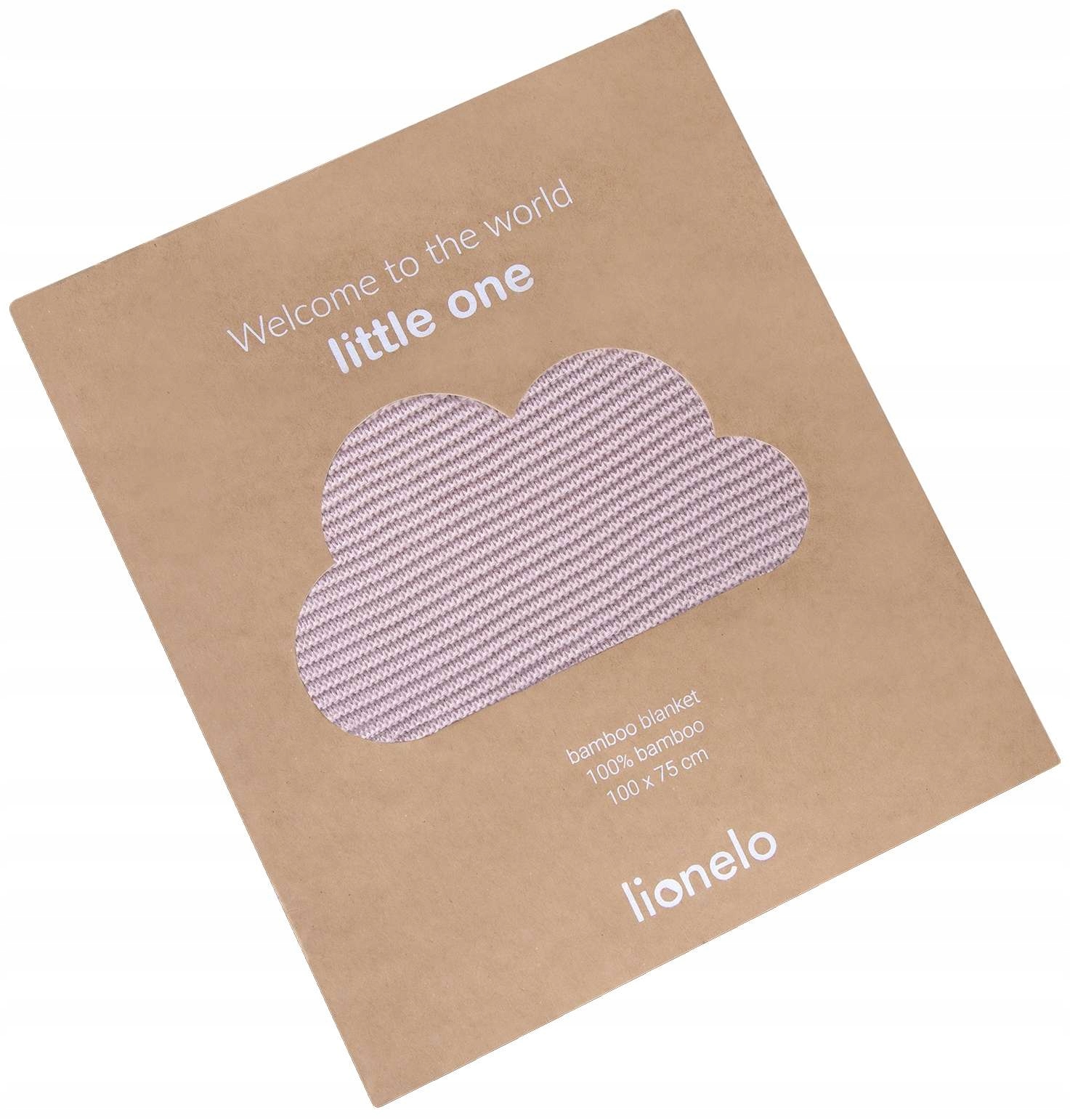 LIONELO Bambusowy KOCYK 100x75 cm OTULACZ róż EAN (GTIN) 5903771702614