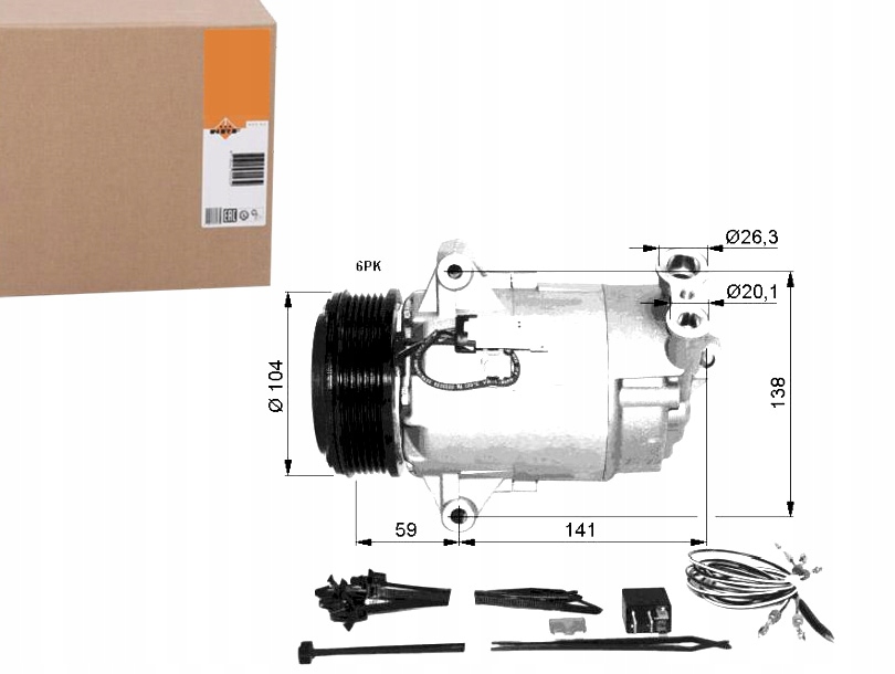 NRF32427 Kompresor Klimatizace Opel Astra H 04- C Asistent Řidiče #33
