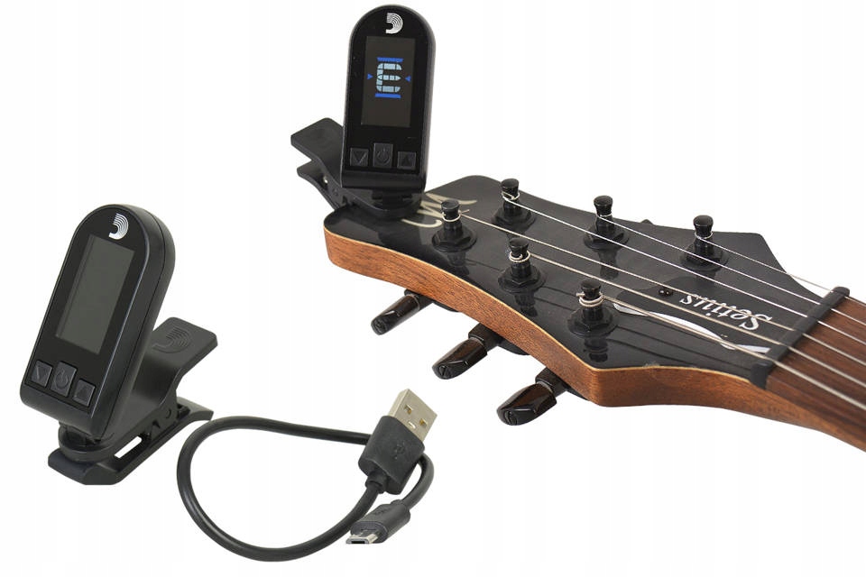 D'Addario PW-CT-24 tuner chromatyczny ładowany USB