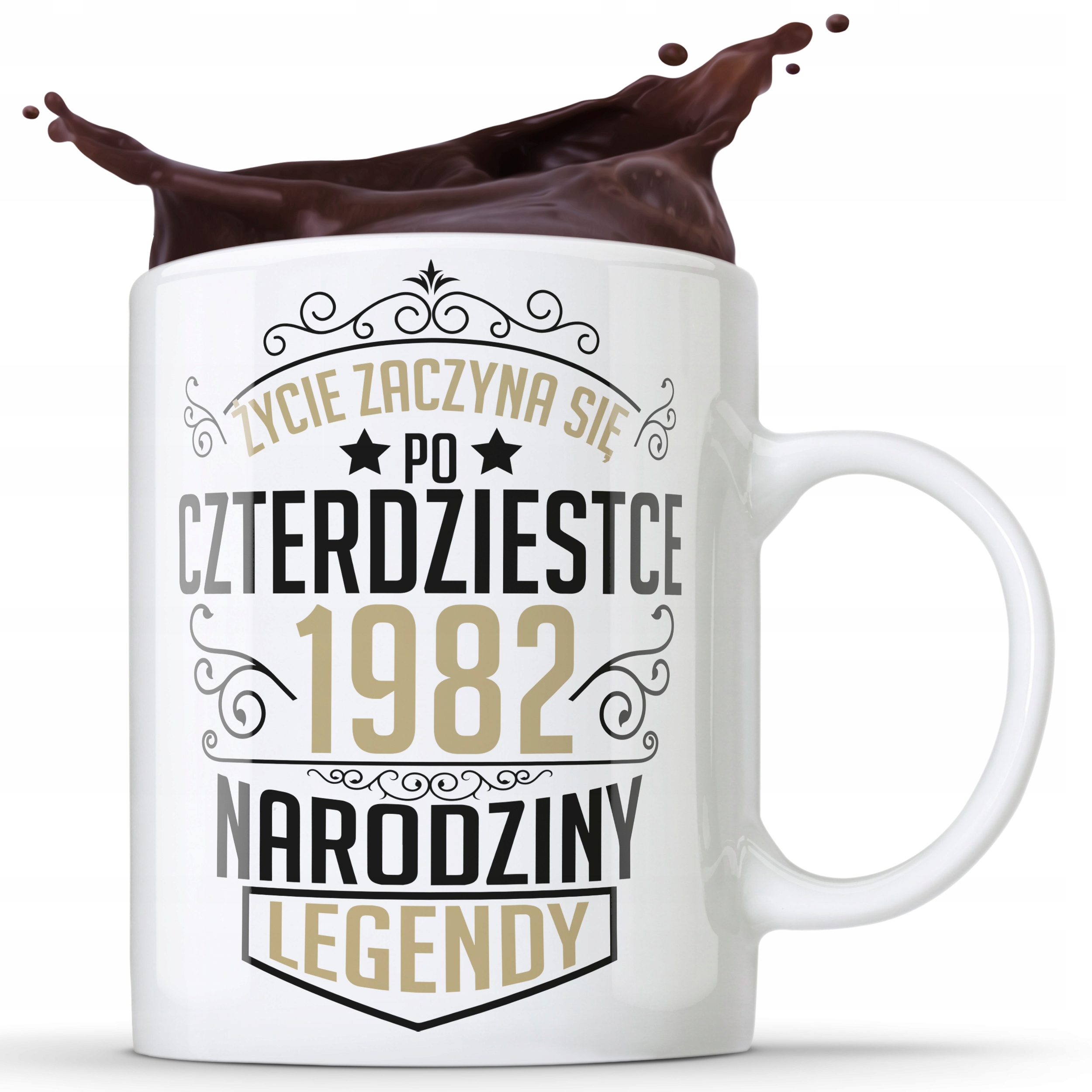 

Kubek Biały Na Urodziny Upominek 40 Lat