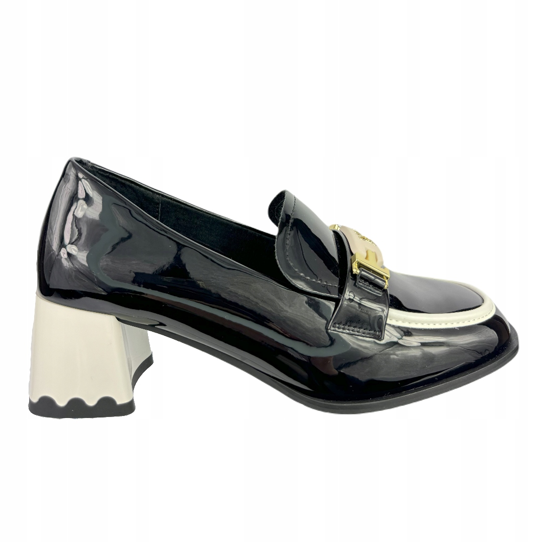 Dámské polobotky Artiker 55C1002 Černo-béžové 40, Černá