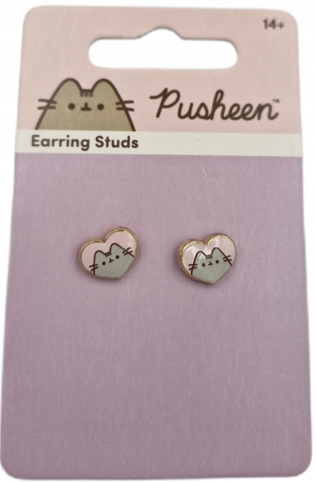 Pusheen - Kolczyki serduszka EPTCE0104