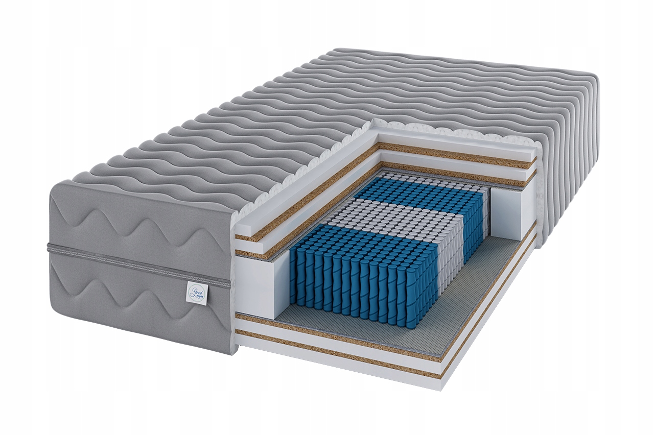 Materac Multipocket 4x kokos H5 H5 140x200 bardzo twardy