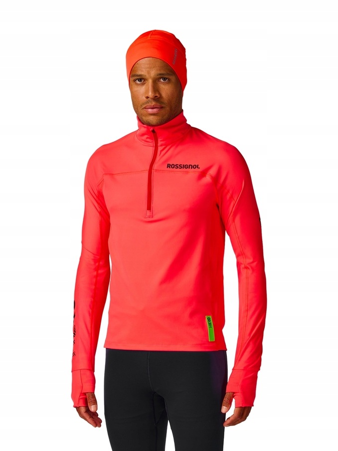 Mikina Rossignol Hero Half Zip First Layer červená XL