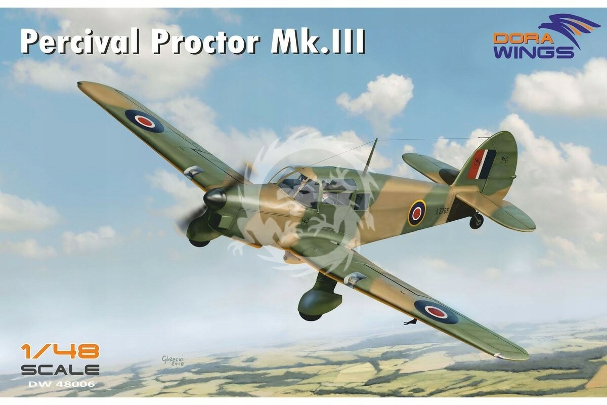 Model plastový Percival Proctor Mk.III, Dora Wings 48006 měřítko 1/48