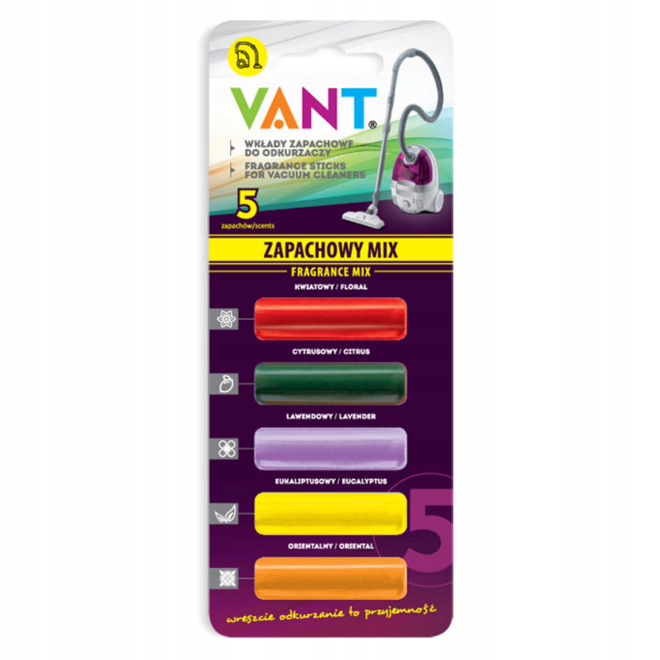 

Zapachy do odkurzacza 5 sztuk MIX Zapach Pałeczki