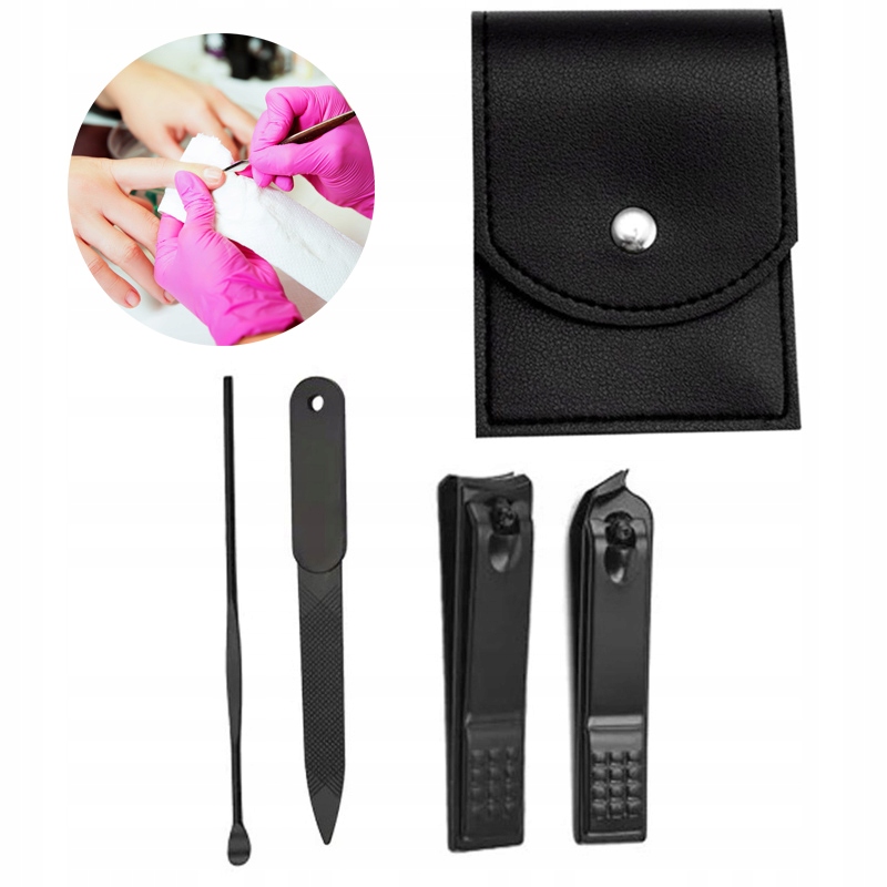 

Zestaw Do Paznokci Przybornik Manicure 4 Elementy