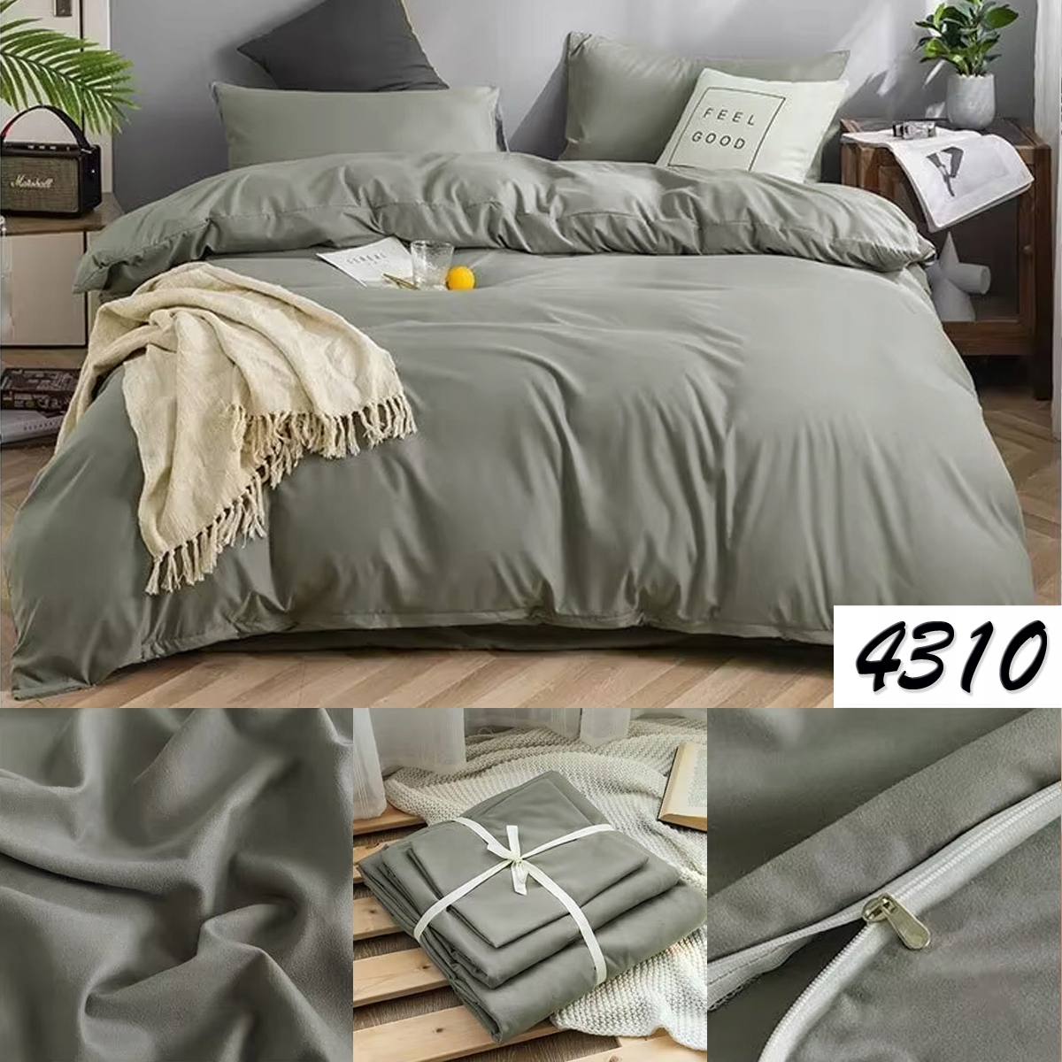 KOMPLET POŚCIELI LUXURY 160X200 + 2X POSZEWKA SATYNA BAWEŁNIANA NOWOCZESNA Wymiary kołdry 160x200cm