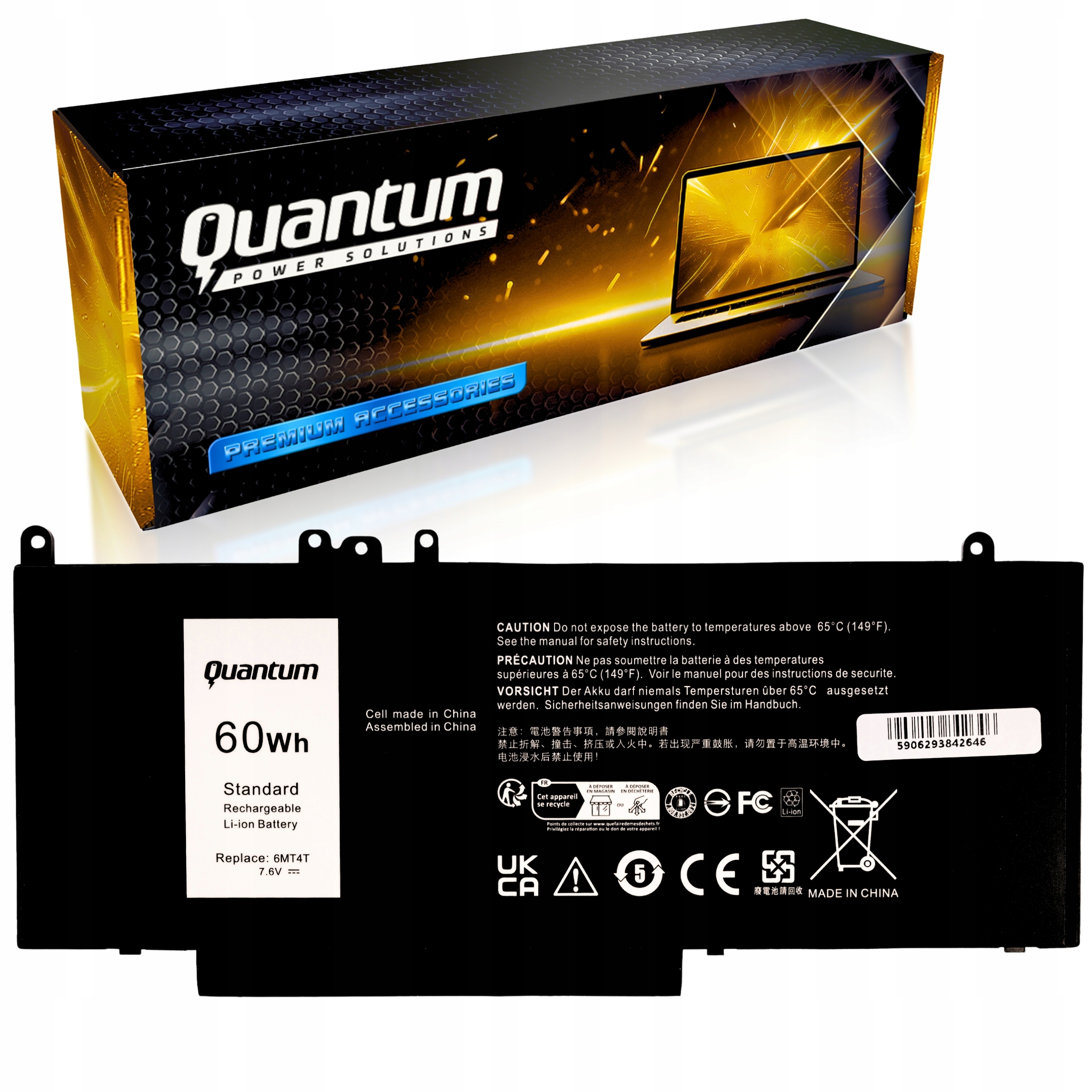 Baterie 6MT4T pro notebook Dell Latitude E5270 E5470 E5570 7V69Y TXF9M