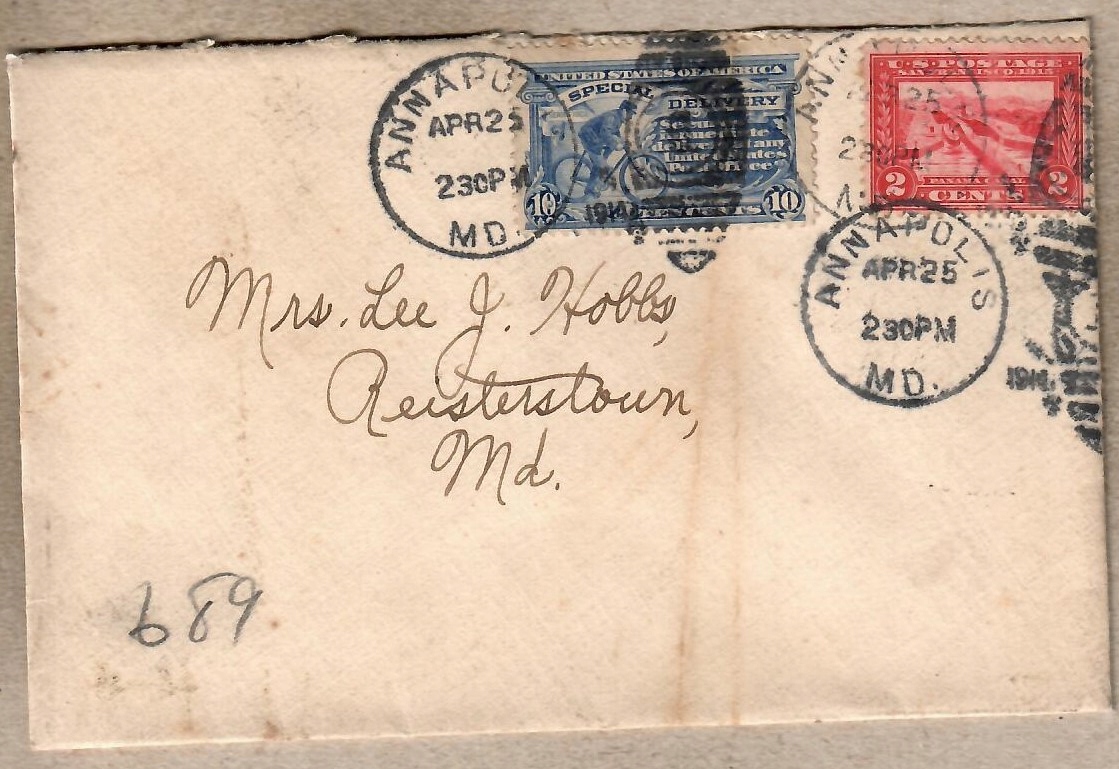USA, 1914 r. koperta