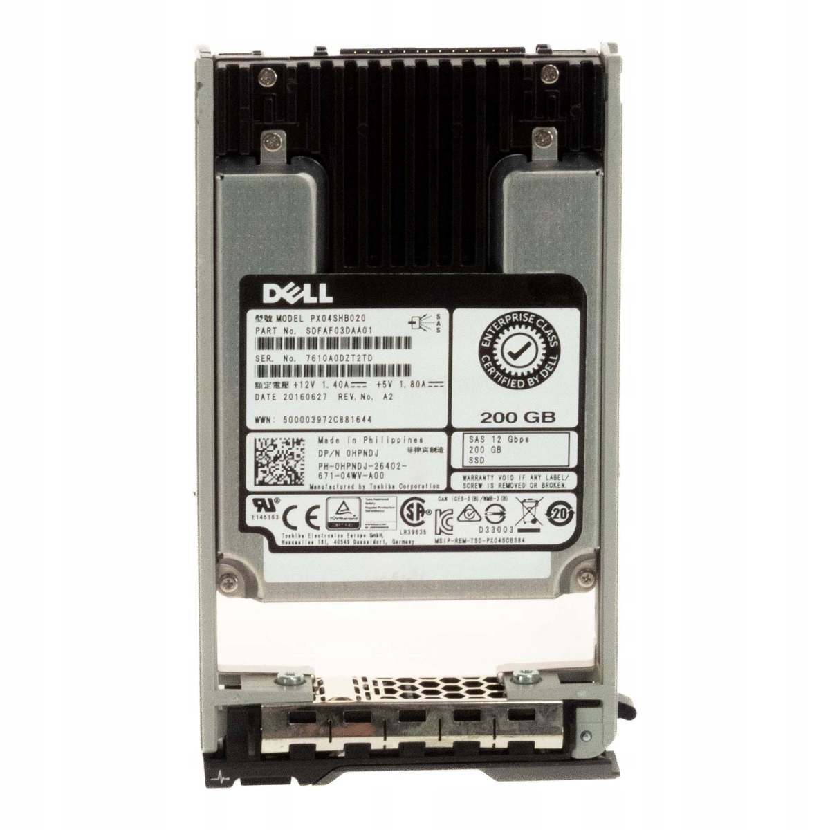 Dell 0HPNDJ 200GB MLC SAS-3 2.5'' PX04SHB020