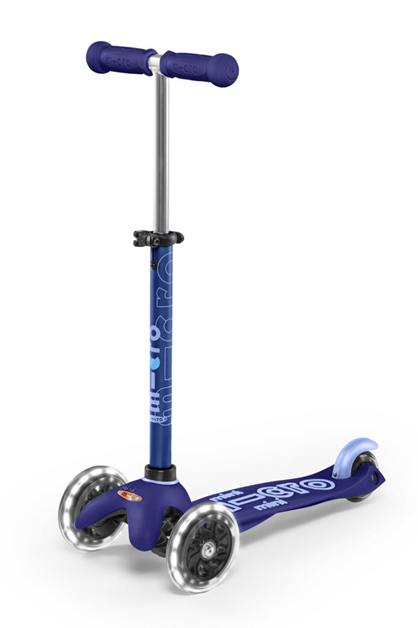 Trójkołowa hulajnoga dla dzieci Mini Micro Deluxe Led lekka, bezpieczna,