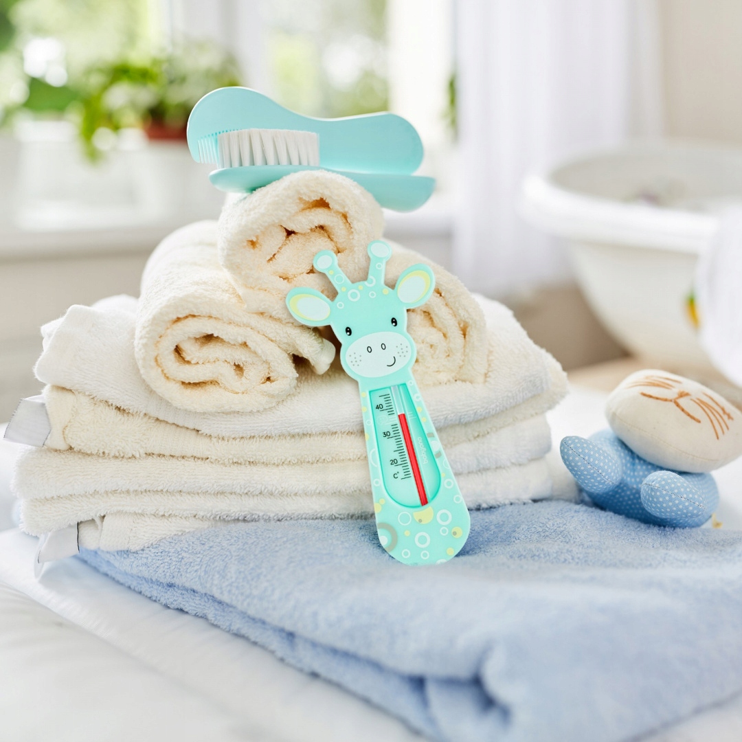 Termometr do wody Babyono do kąpieli dziecięcej bezrtęciowy zielona żyrafa Kod producenta 776/01