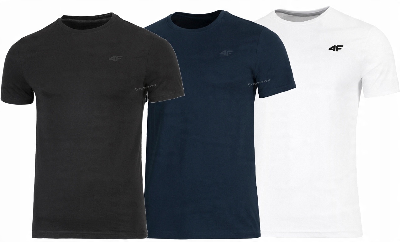 

4F Zestaw 3szt. Męska Koszulka T-shirt XXXL 3XL