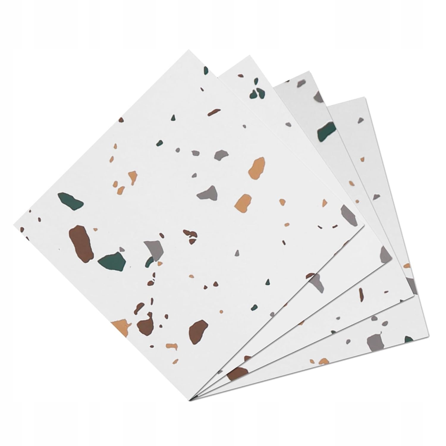 Samolepiace vinylové panely biele Pvc Yullpaper 30x30 cm 24 ks