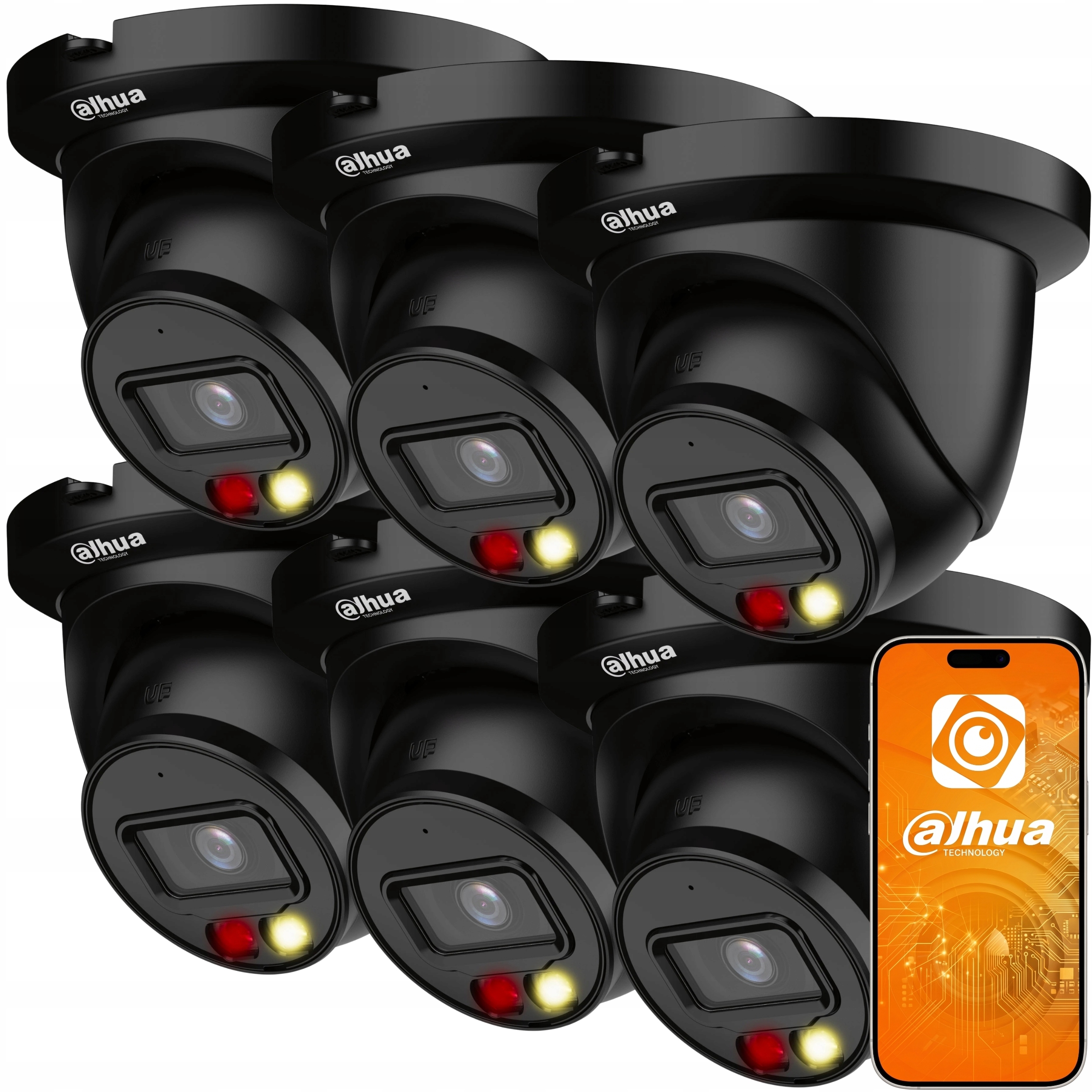 Kamera 6x IPC-HDW2849TM-S-IL-0280B Black 8MPX Blc Detekcja Wdr IP67 Dahua
